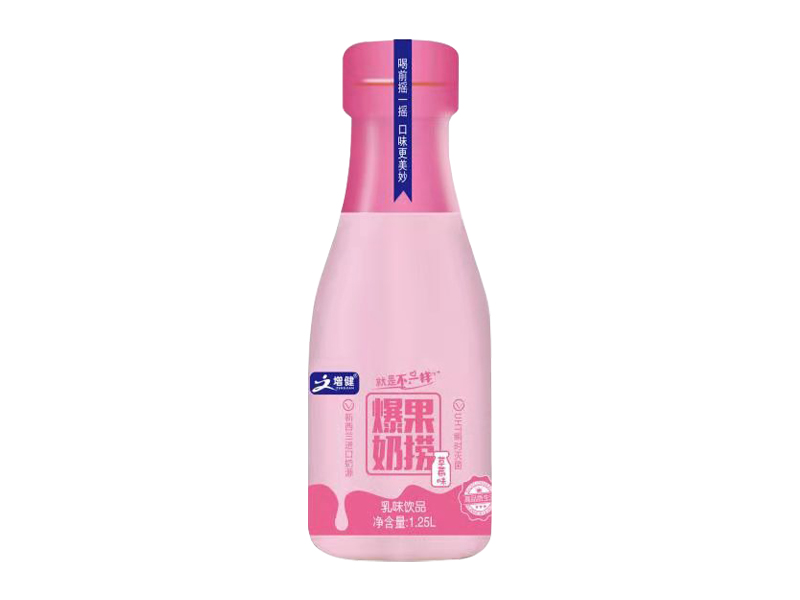 草莓味爆果奶撈 1.25L 1*6